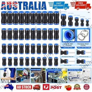50/100x Air Hose Fittings Air Line Fittings Straight Push to link 4 6 8 10 12 mm - Picture 1 of 15