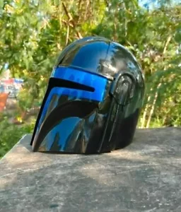 Mandalorianer Helm mit Innenfutter Kinnriemen Star Wars Replik Boba Fett Kostüm - Bild 1 von 3