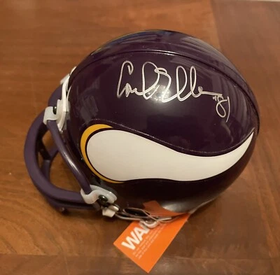 Carl Eller signed Minnesota Vikings mini helmet with PSA/DNA COA - Image 1 of 4