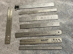 BROWN & SHARPE No. 4 Rule W&M Wire Gage Dunlap 4038 Products Engineering Lot - Picture 1 of 8