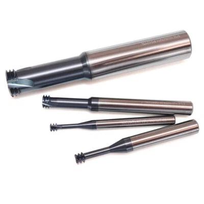 Carbide UNC Thread End Mill Milling Cutter Three Tooth CNC Boring Cutter For Tap - Image 1 of 4