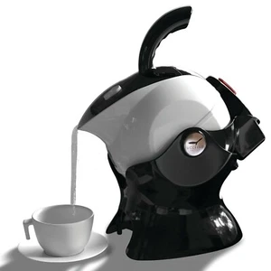 Black & White Uccello Kettle - Easy Pour Tipping Kettle -Brand New (Box Damaged)