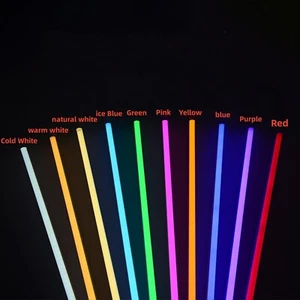 Color T5 Integrated LED Tubes Light Decorative Bars Steampunk Style - Picture 1 of 7