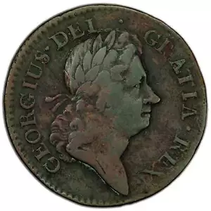 Ireland 1723 1/2 Half Penny Coin S-6601 - Picture 1 of 2