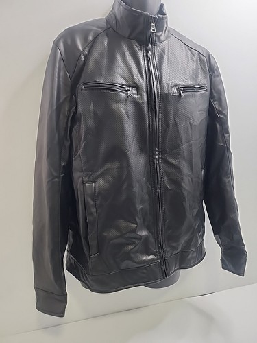 Cappotto uomo Michael Kors in pelle nera taglia L