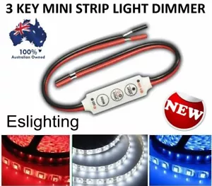 12V MINI LED STRIP LIGHT DIMMER CONTROLLER ON OFF SWITCH FOR 3528 5050 5630 - Picture 1 of 5