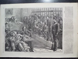 Aquila Trial Of A Band Of Italian Brigands Robber Italy Harper's Weekly 1873 - Picture 1 of 1