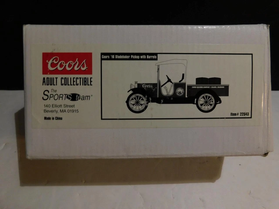 Sports Team #22543 Coors 1916 Studebaker Pickup With Barrels NIB - Image 1 of 1