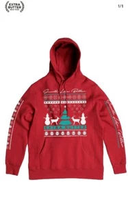 Extra Butter Griswald Christmas Holiday Hoodie Sz Large ☃️❄🎄🎁 - Picture 1 of 5