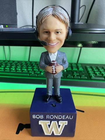 Bob Rondeau UW Washington Huskies Voice Bobblehead 2017 Limited Edition Cover