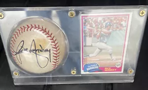 Rick Monday Autographed Baseball Los Angeles Dodgers WITH Card - Picture 1 of 7