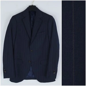 Giacca cappotto sportivo uomo a righe blu blazer 34R taglia UK DOPPELGANGER ROMA - Foto 1 di 14