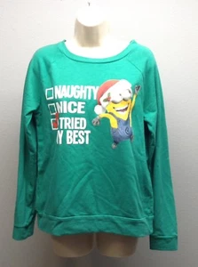 DESPICABLE ME Minion Hecho NUEVO L/S Travieso BONITO Vacaciones Polar Sudadera L - Imagen 1 de 6