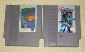 Gradius & Alpha Mission for NES .Authentic. Clean/Tested Nintendo MINT Shooters.