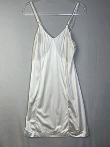 Sears Slip Donna 34 Nylon Avorio Lunghezza Corta Lingerie Pin Up Setoso Femminile - Foto 1 di 11