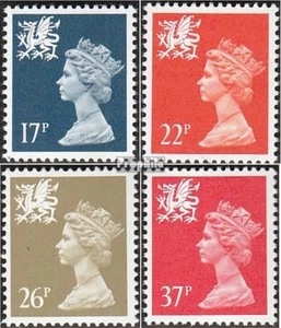 Briefmarken GB - Wales 1990 Mi 56-59 (kompl.Ausg.) Jahrgang 1990 komplett postfr - Bild 1 von 1