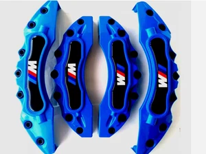 SET Blue Brake Caliper Covers 4PCS for BMW F30 F10 E90 E60 E46 X1 X3 X5 X6 M3 - Picture 1 of 10