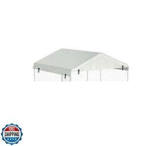 Outdoor Kennel Cover 4.2'W x 4.2'L Made of 600D Waterproof Oxford Cloth- Beig - Bild 1 von 5