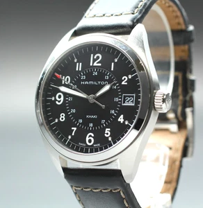 [Fast neuwertig] Hamilton Khaki Field H685510 40 mm schwarzes Zifferblatt Quarz Herrenuhr - Bild 1 von 10