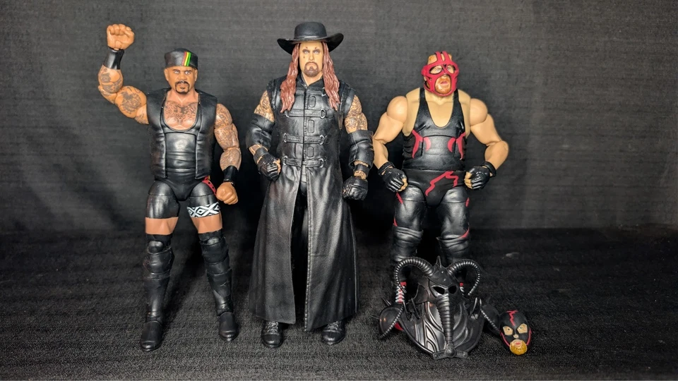 Lot Of 3 Mattel WWE Elite Legends Big Van Vader, The Undertaker, Kama Mustafa - Image 1 of 4