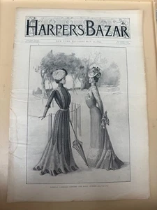 HARPER'S BAZAAR MAI 1899 Magazin KLEIDER Kreuzfahrt Mäntel Hüte - Bild 1 von 3