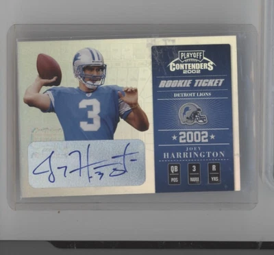2002 PLAYOFF Contenders  Joey Harrington #128 #/250 RC ROOKIE AUTOGRAPH Auto - Image 1 of 2