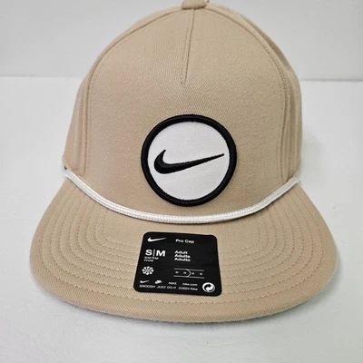 Шляпа для гольфа Nike Pro Cap структурированная Dri-FIT желтовато-коричневая коричневая бейсболка HF7482-200 размер S/M - Изображение 1 из 4