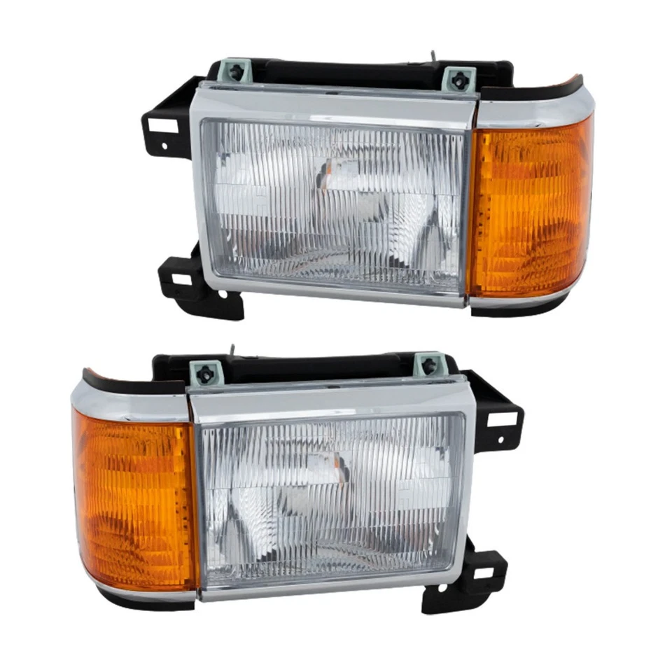 For Ford F Super Duty 1987-1991 Headlight Driver and Passenger Side | Pair - Image 1 of 4