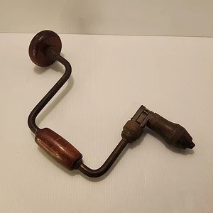 Vintage Fulton Ratcheting Brace Hand Drill 10 Inch - Picture 1 of 7
