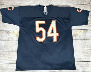 NFL Chicago Bears Jersey Men’s Size XL Blue Shirt T-Shirt #54 Urlacher V Neck SS - Picture 1 of 13