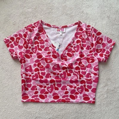 Top de mujer Bape sin usar talla M logotipo algodón ropa informal Foto 1 de 2