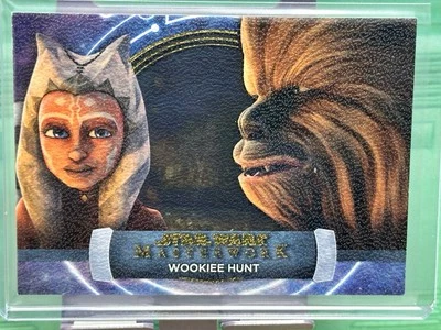 2024 Topps Star Wars Masterwork "Wookie Hunt" Ahsoka Chewbacca Canvas /25 - Image 1 of 2