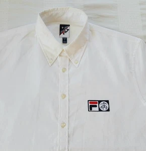 Brooks Brothers x Fila Button Up Shirt L Mens White Milano Fit Long Sleeve $148 - Picture 1 of 12