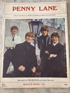 Beatles "Penny Lane" 1967 Original Noten - Maclen Music Inc. Vintage A5 - Bild 1 von 4