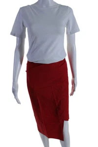 Aday Womens Lightweight Tie Closure It's A Swirl Midi Skirt Chili Size XL - Picture 1 of 5