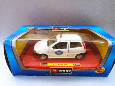 Bburago Fiat Punto Taxi - Scala 1:24 con Scatola - Immagine 1 di 4
