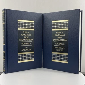 Funk & Wagnalls New Encyclopedia First Edition Volumes 1 & 2 A-American-Assinib - Foto 1 di 8