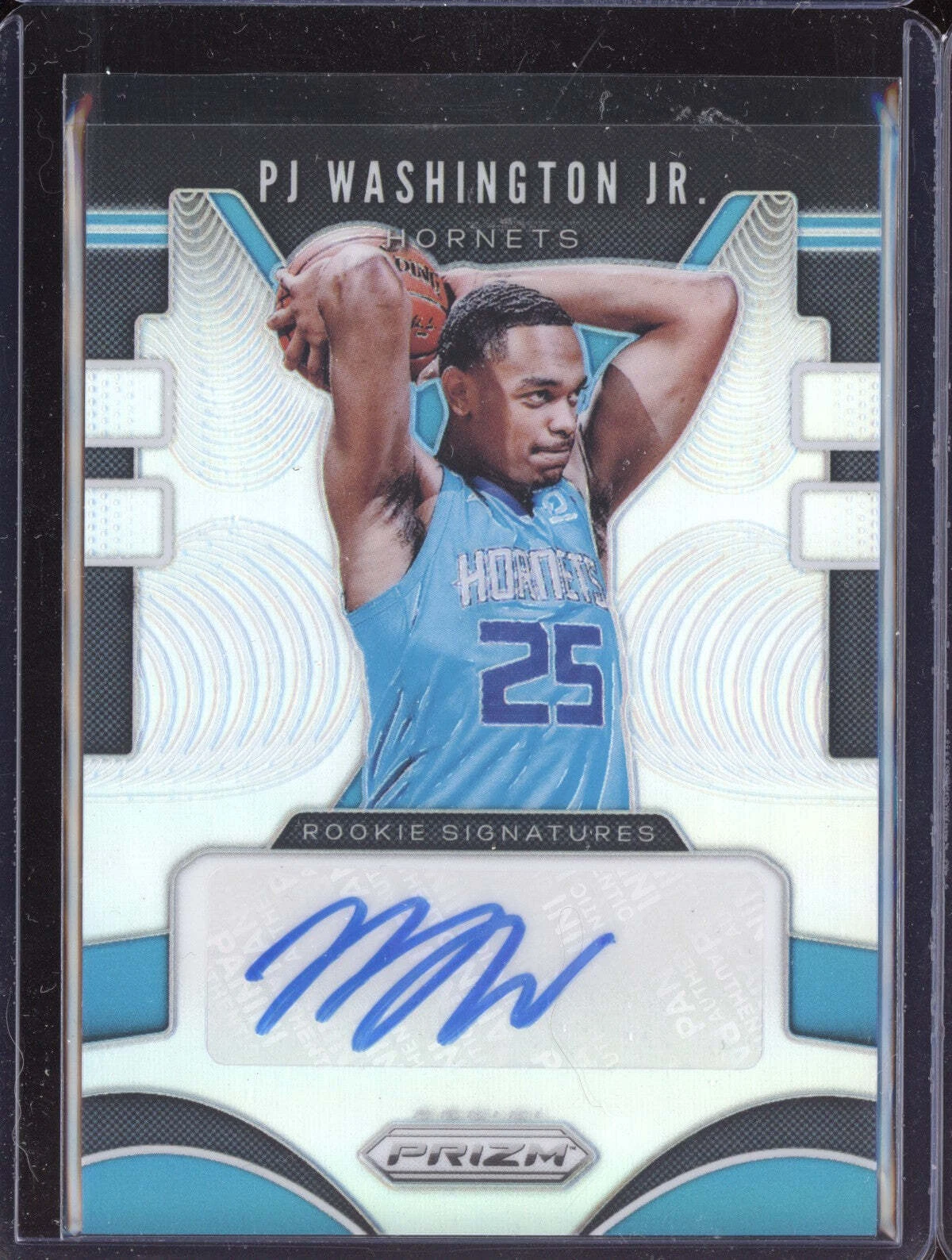 PJ Washington Jr 2019-20 Panini Prizm Rookie Signatures Silver Auto RC