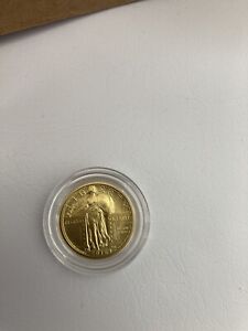 2016 W Gold Standing Liberty Quarter Dollar .9999 24K GOLD 1/4 Troy oz.
