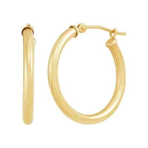 Runde hohle Creolen 10 Karat Gelbgold 2,3 mm x 23 mm - Bild 1 von 4