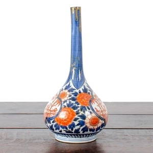Vaso bottiglia giapponese Imari, XIX secolo - Foto 1 di 6