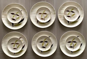 Juego de 12 platos de cena y pan Stetson 1956, 6 ajustes de lugar - Imagen 1 de 8