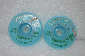 2X Original Chemtronics 60-3-5 Soder-Wick No Clean SD Desoldering Braid - Picture 1 of 1