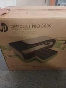 Open Box HP Officejet Pro 8000 Printer Wired USB 2.0 Connectivity Ethernet - Picture 1 of 1