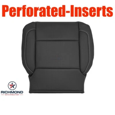 Кожаный чехол на сиденье со стороны водителя для GMC Sierra 2500HD SLT AC 2015–2019 годов выпуска черный - Изображение 1 из 4