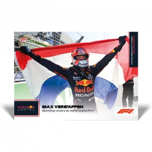 2021 Topps Now Formula 1 F1 #47 Max Verstappen Stunning Victory - Picture 1 of 2