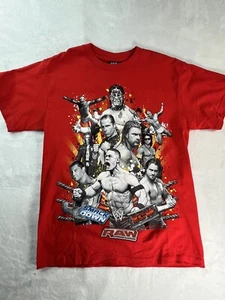 WWE Youth XL Shirt Red Smack Down Raw ECW Cena - Picture 1 of 12