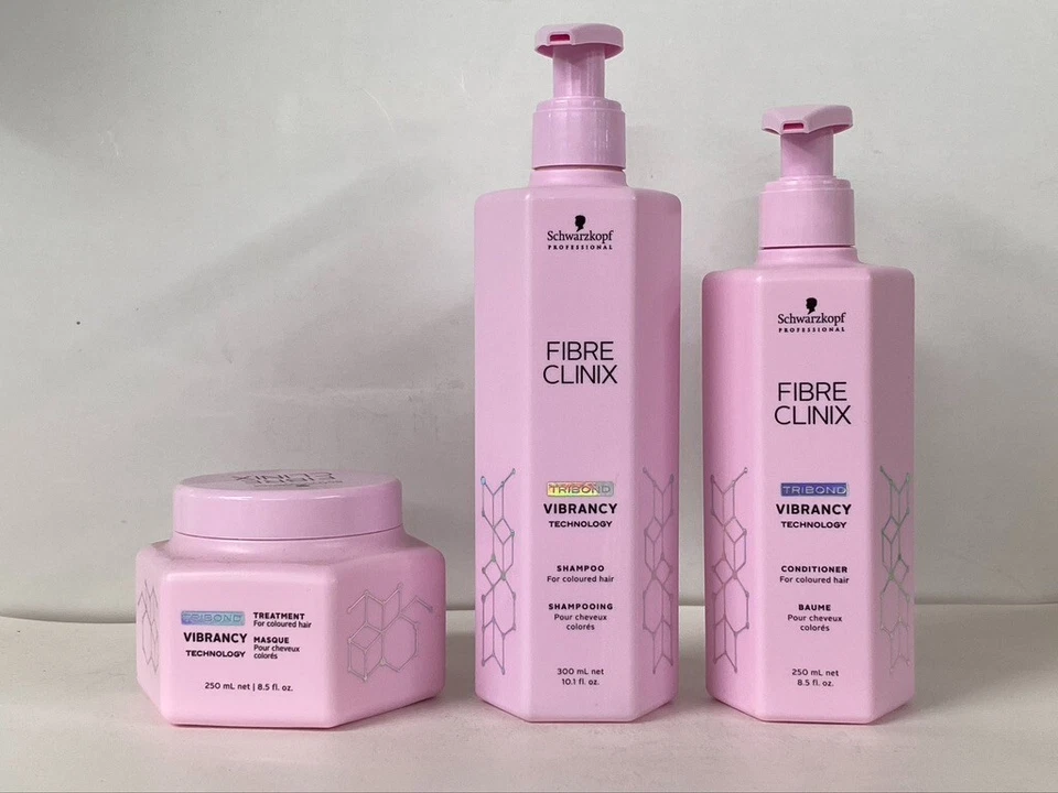 Champú, acondicionador y tratamiento vibrante Schwarzkopf Professional Fibre Clinix Foto 1 de 4