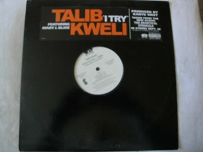 TALIB KWELI FEATURING MARY J. BLIGE  I TRY 12" SINGLE VINYL 2004 RAWKUS DJ PROMO - Image 1 of 3