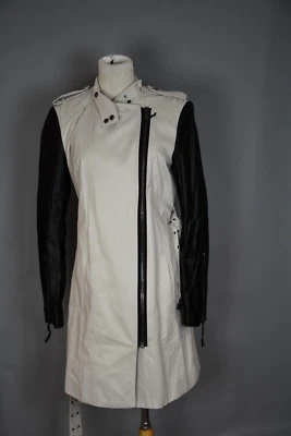 Gabardina Mango MNG manga cuero vegano talla S Foto 1 de 4